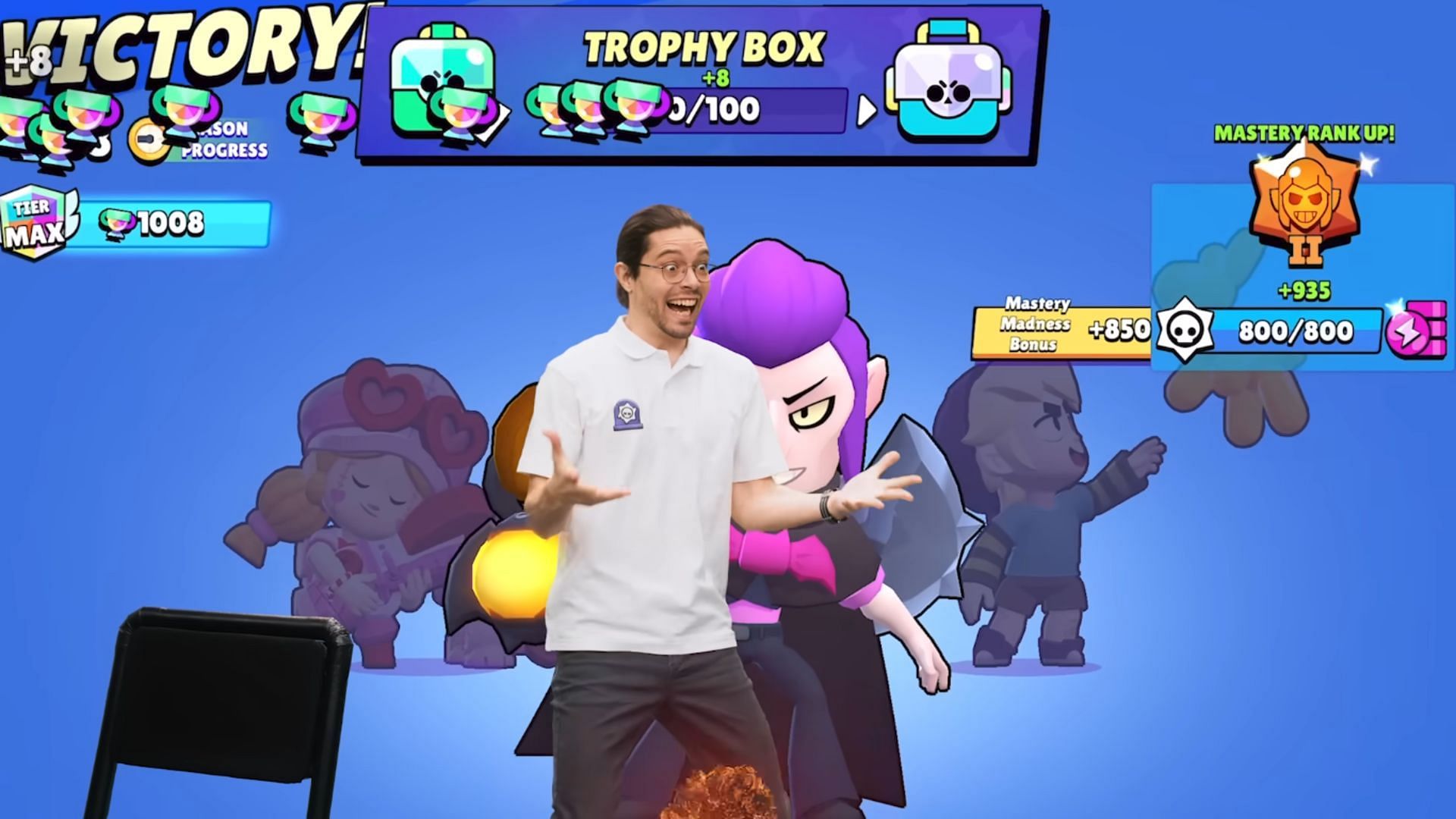 850 Mastery Madness Bonus received (Image via Supercell)